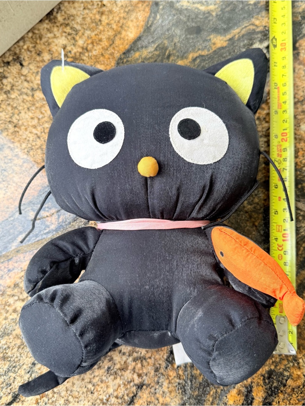 CHOCOCAT Vintage Black Plushie with Orange Fish - Picture 6 of 7